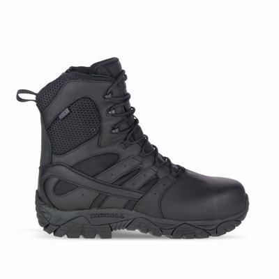 Merrell Moab 2 8" Tactical Response Waterproof Comp Toe Arbetsskor Dam Svarta (SE284975)